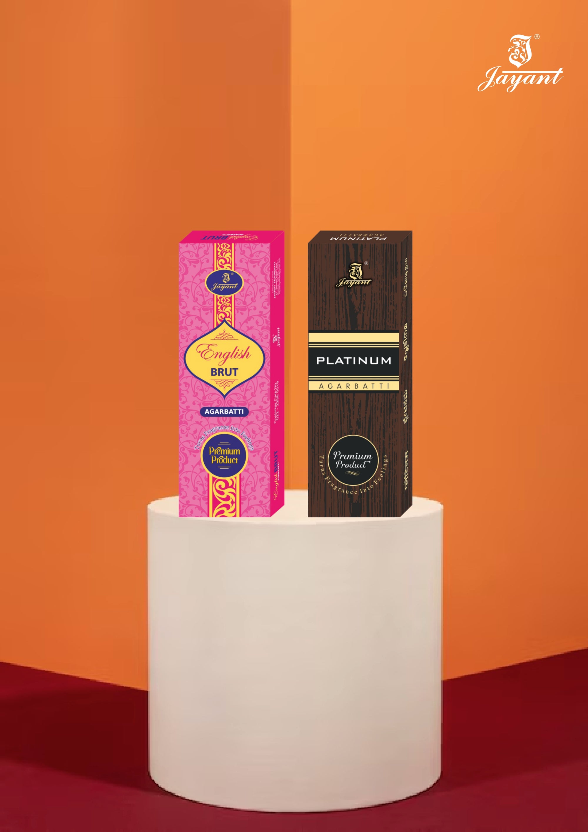 Jayant Premium Agarbatti Collection English Brut & Platinum