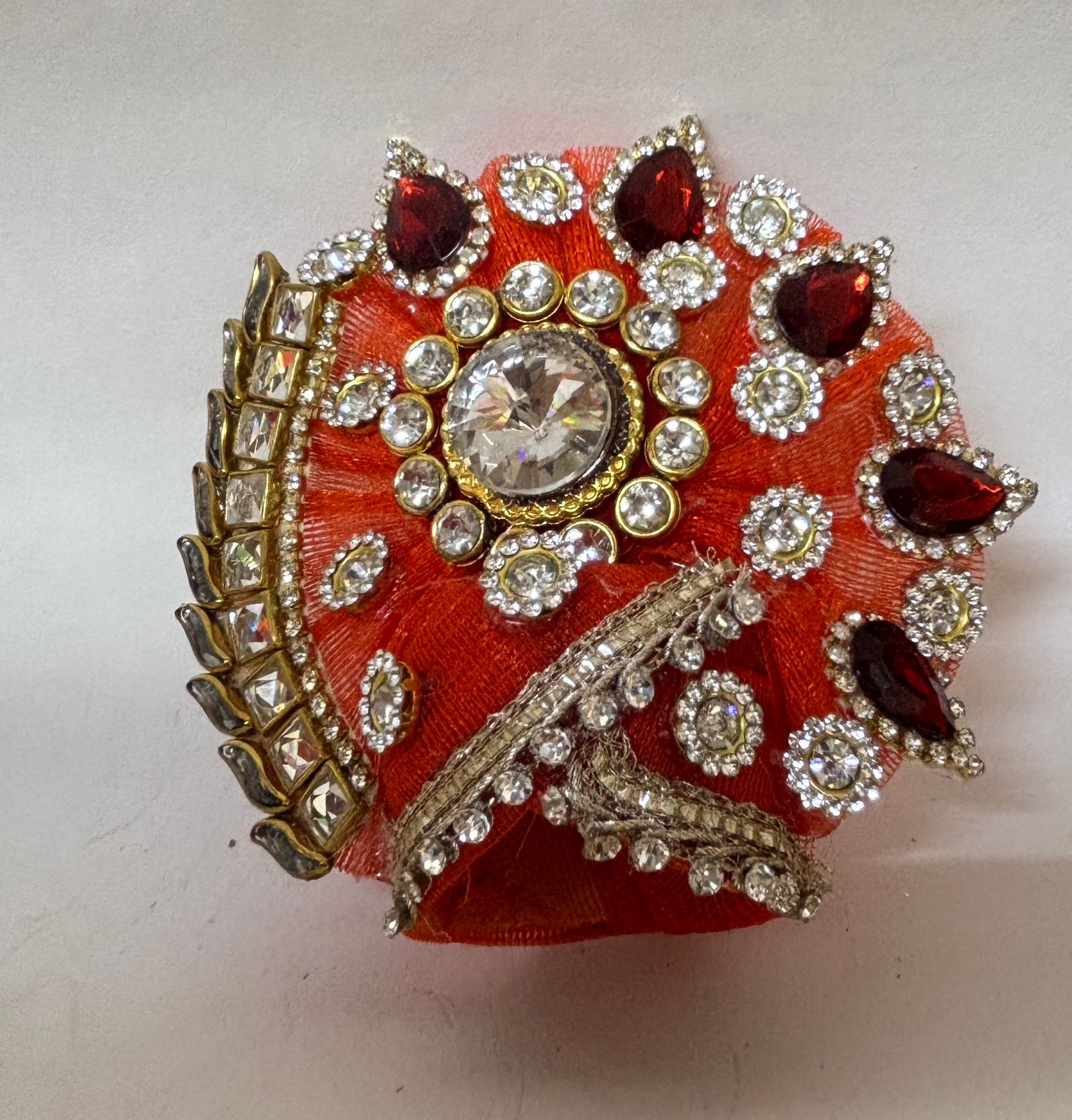 Kri-Radhey Orange handwork dress