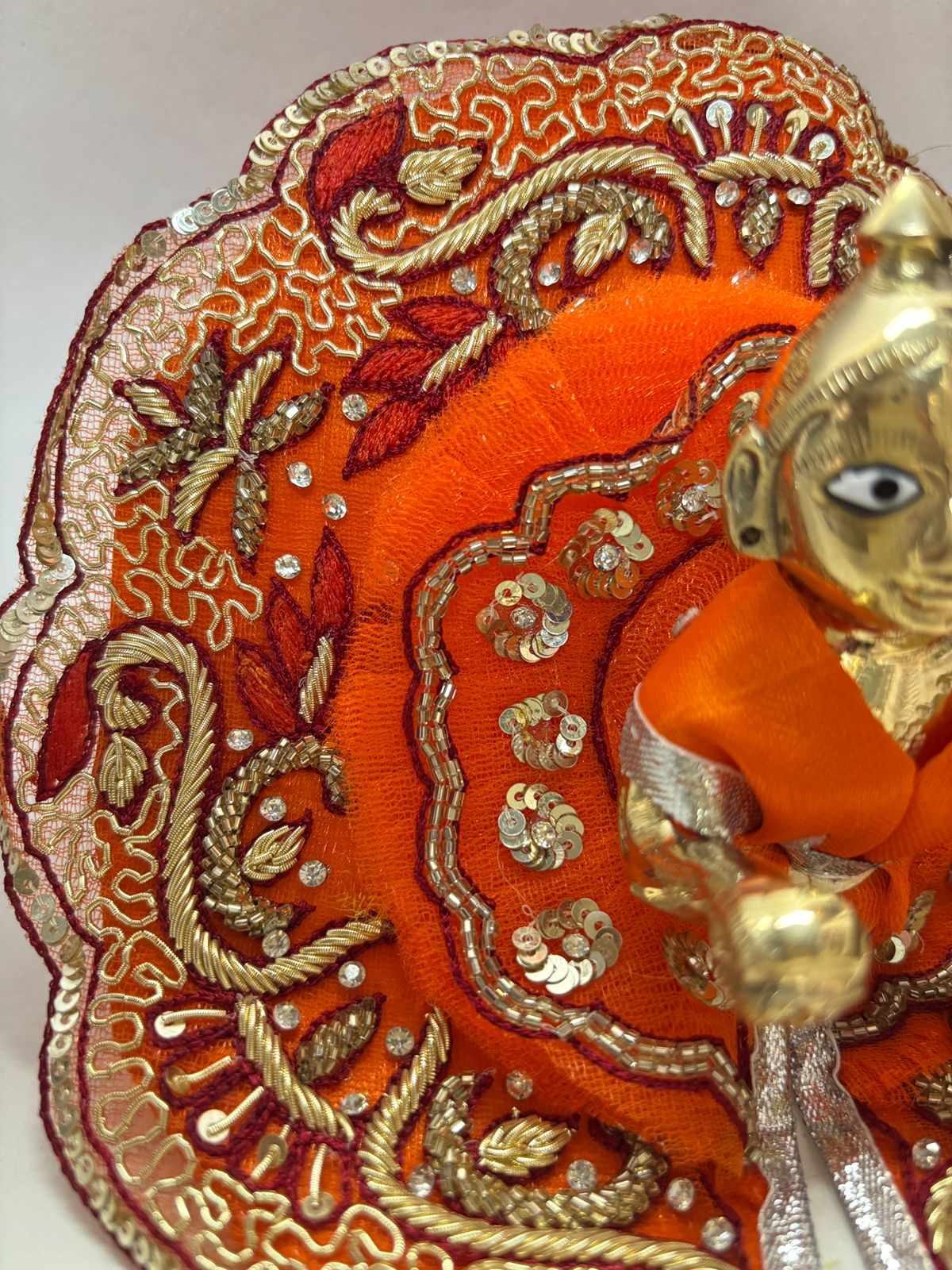 Kri-Radhey Orange handwork dress