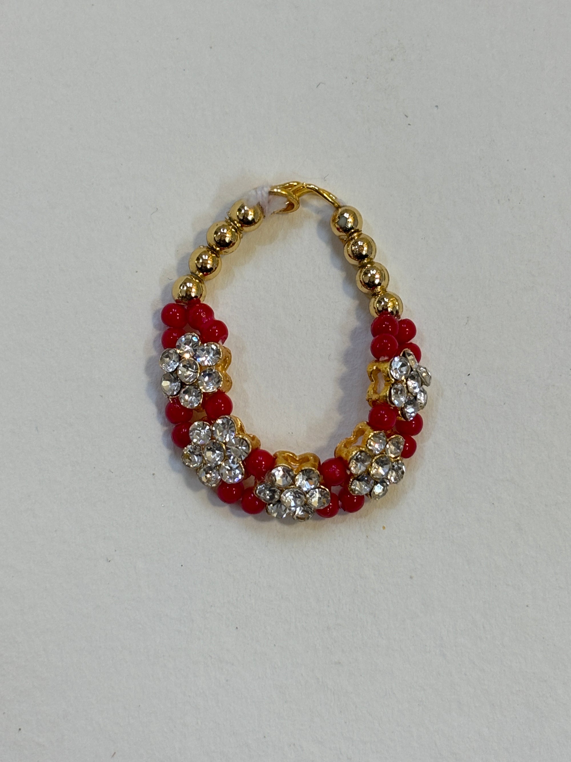 Kri-Radhey Floral ruby bliss diety mala