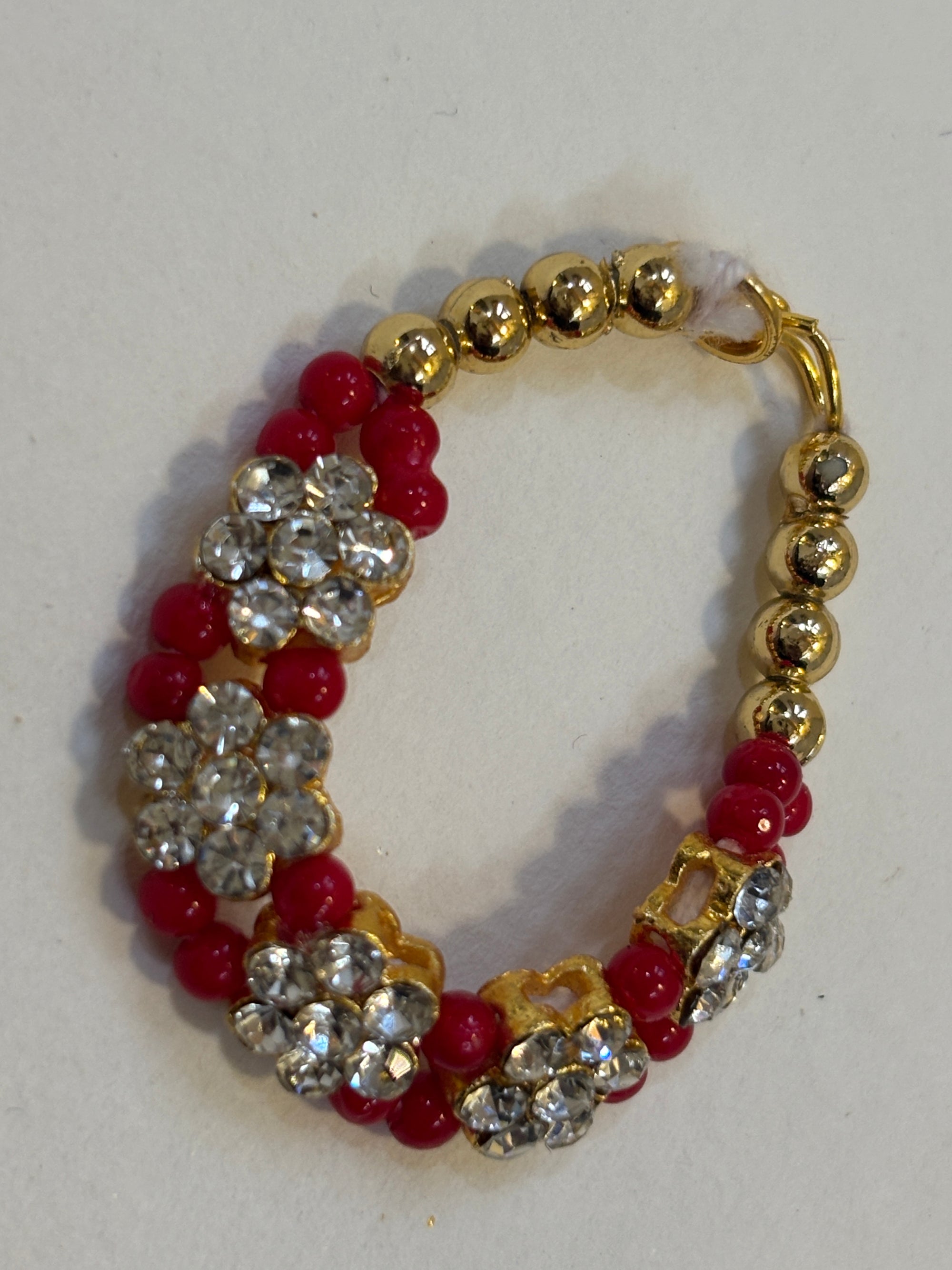 Kri-Radhey Floral ruby bliss diety mala