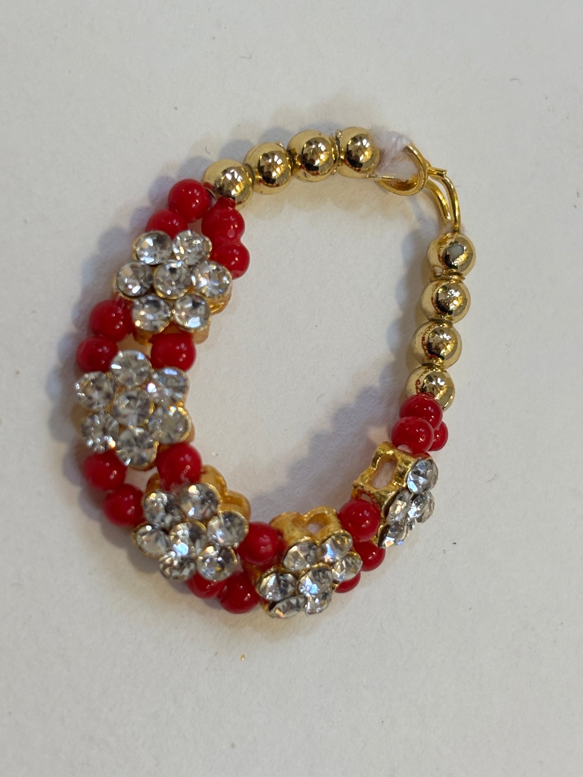 Kri-Radhey Floral ruby bliss diety mala