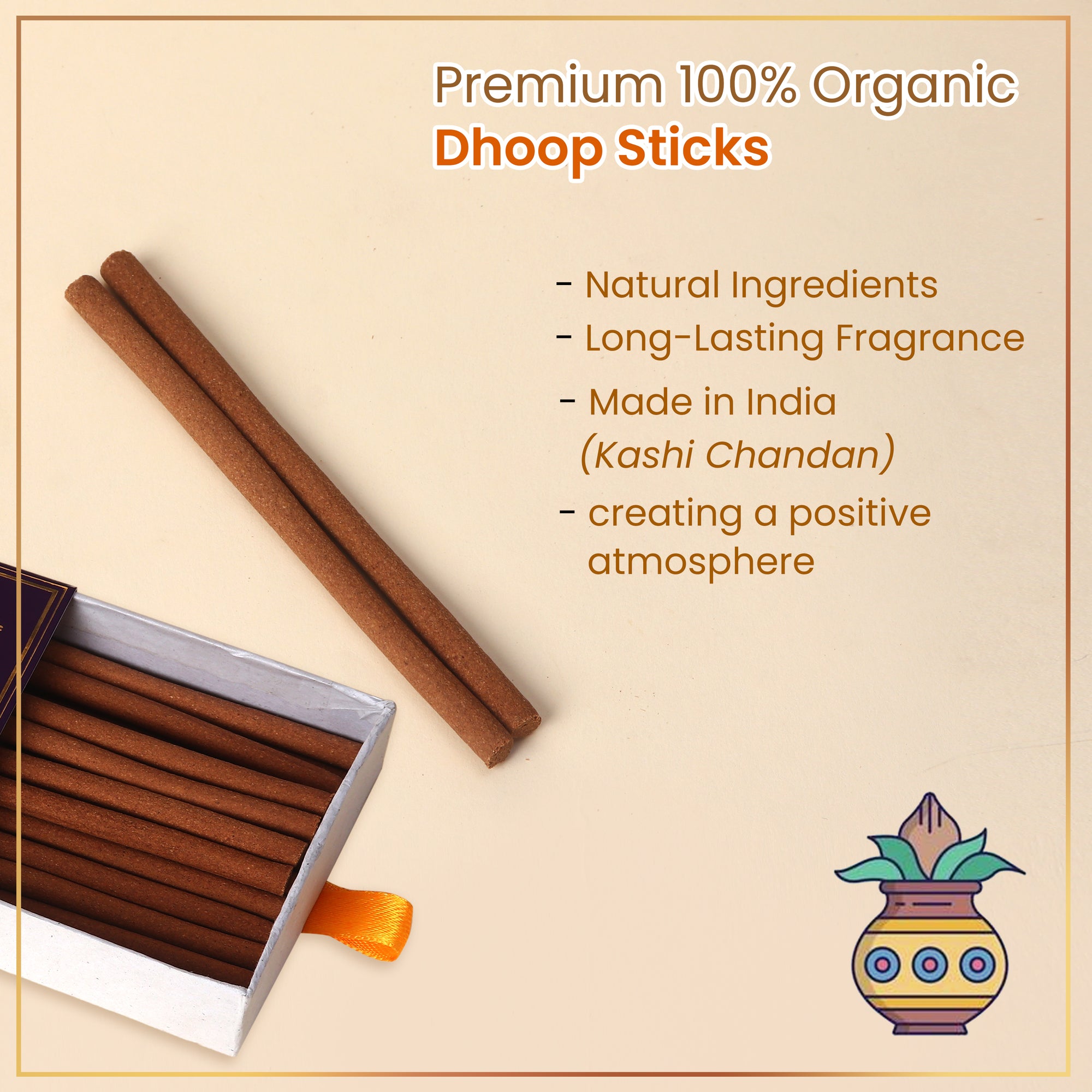 Manokamna Fresh Flower Dhoop Sticks (Pack of 2)