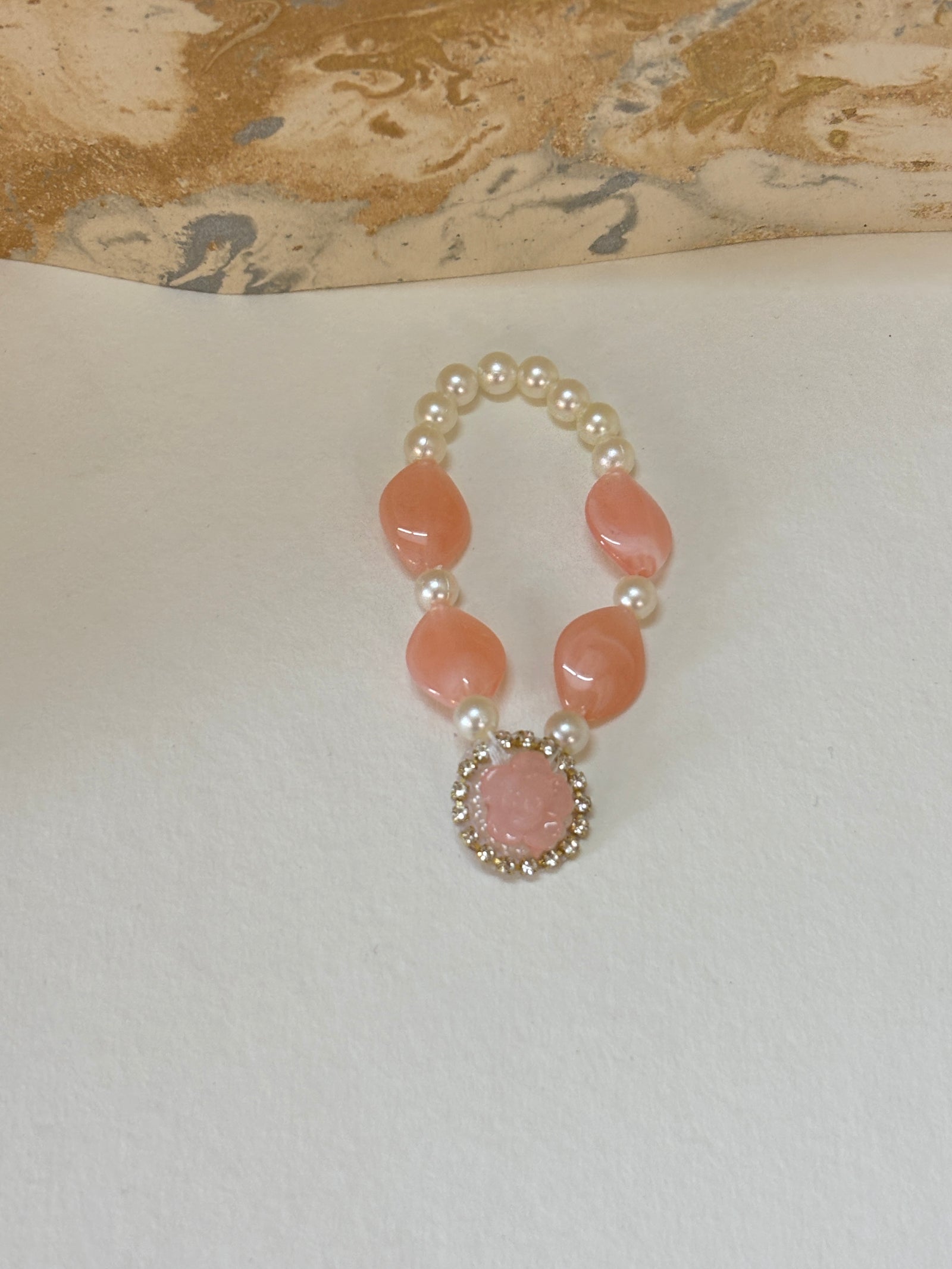 Kri-Radhey Peach Elegance Devotional Mala