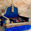 Kri-Radhey Royal blue singhasan