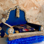 Kri-Radhey Royal blue singhasan