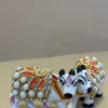 Kri-Radhey Metal kundan work cow