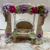 Kri-Radhey Elegant Floral Jhula (Purple-Green)