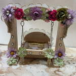 Kri-Radhey Elegant Floral Jhula (Purple-Green)