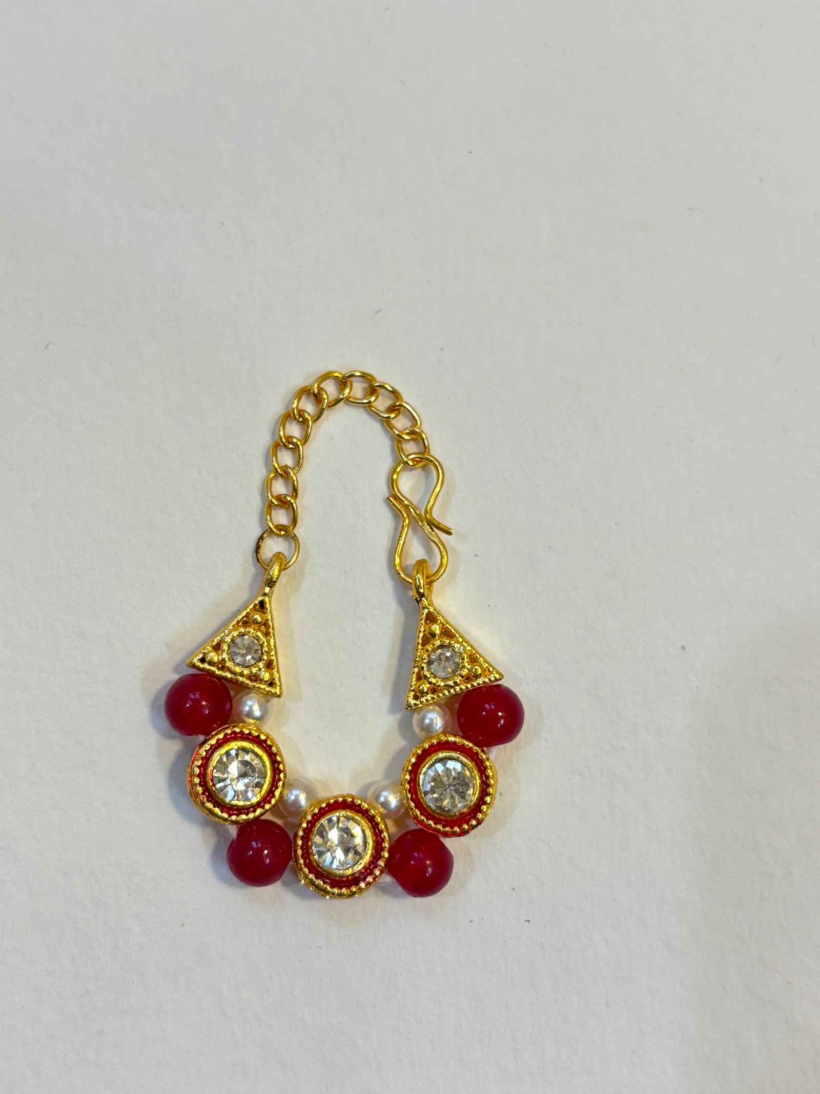Kri-Radhey Circular Gem Red Mala