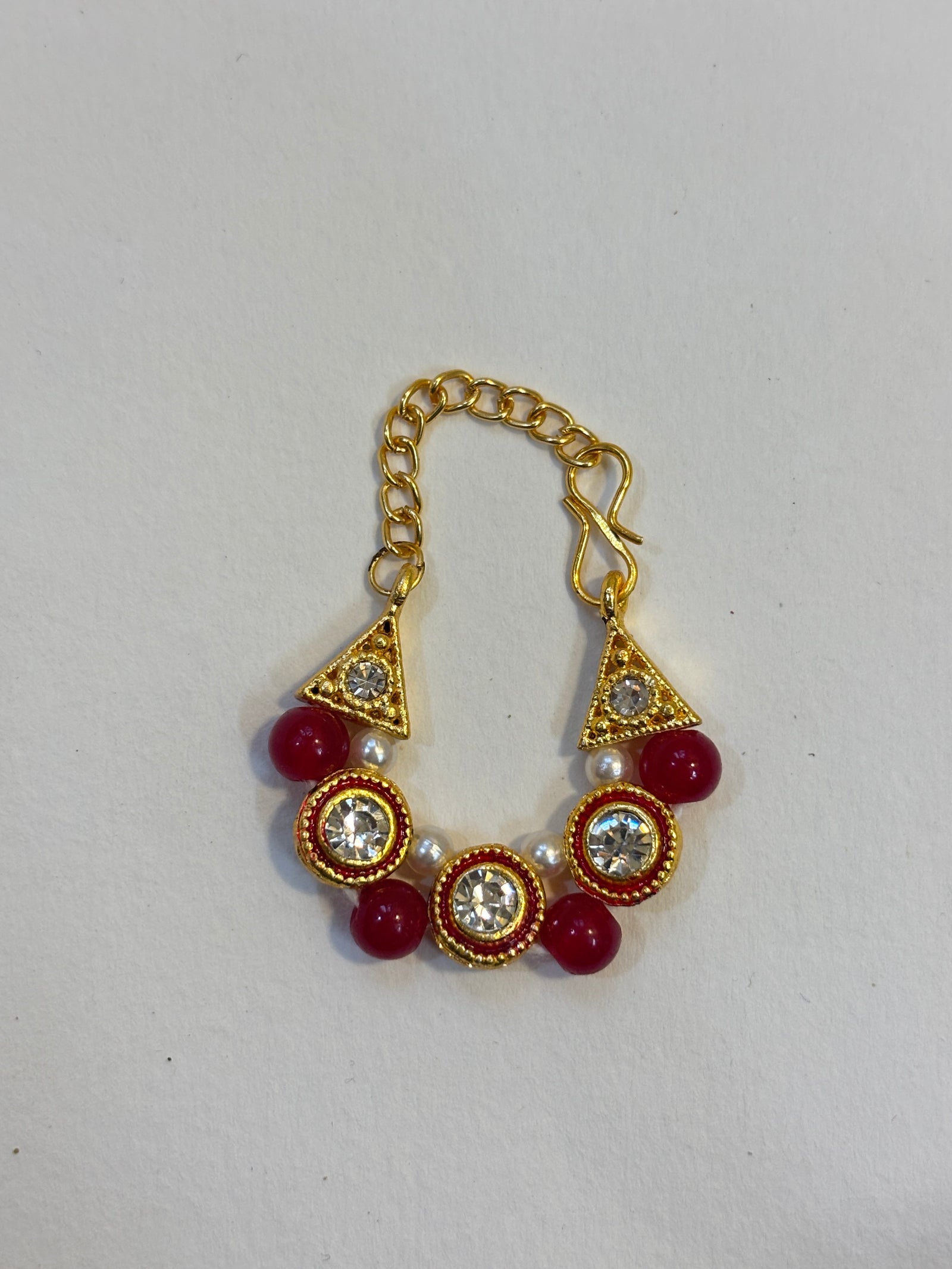 Kri-Radhey Circular Gem Red Mala