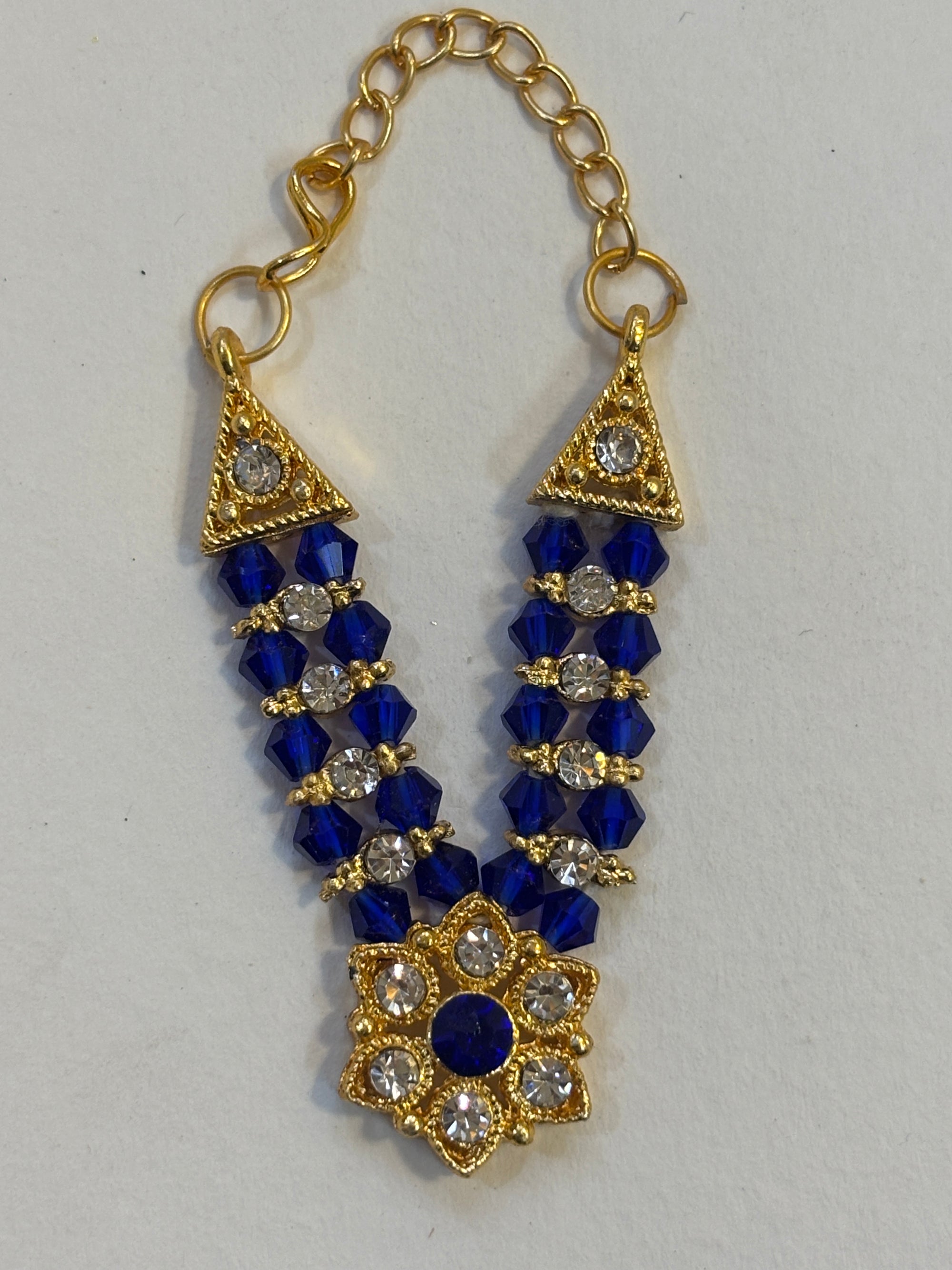 Kri-Radhey Emerald gold star mala