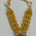Kri-Radhey Emerald gold star mala