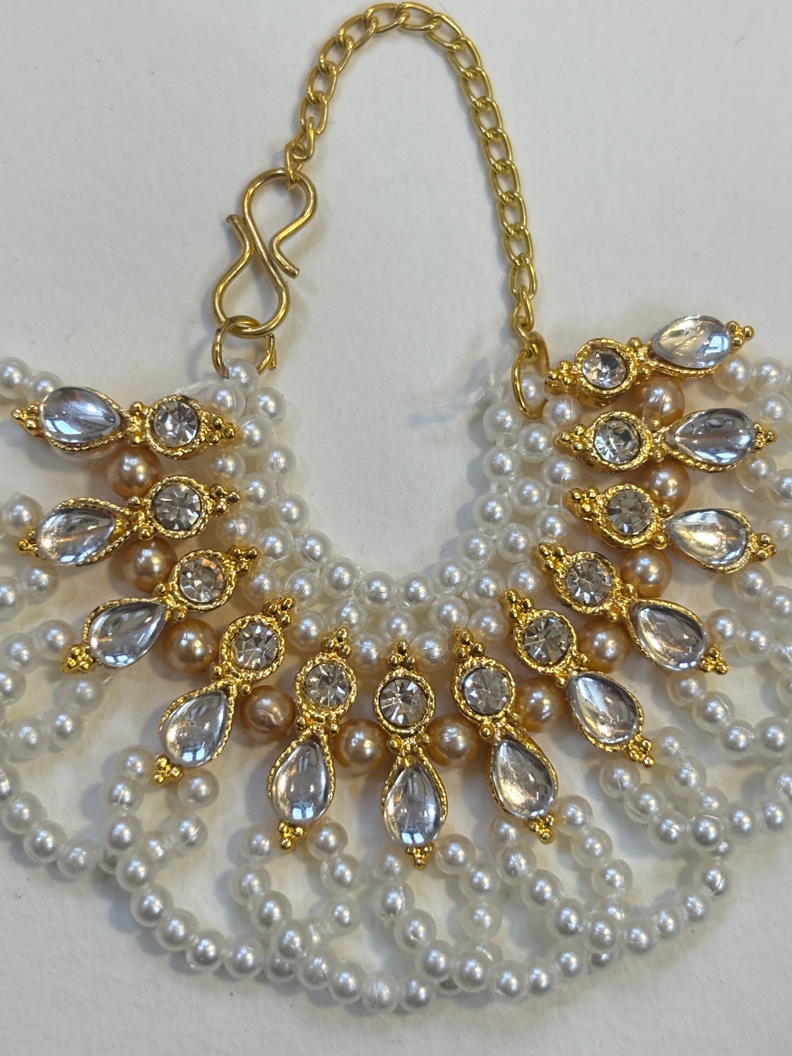 Kri-Radhey Traditional kundan pearl mala