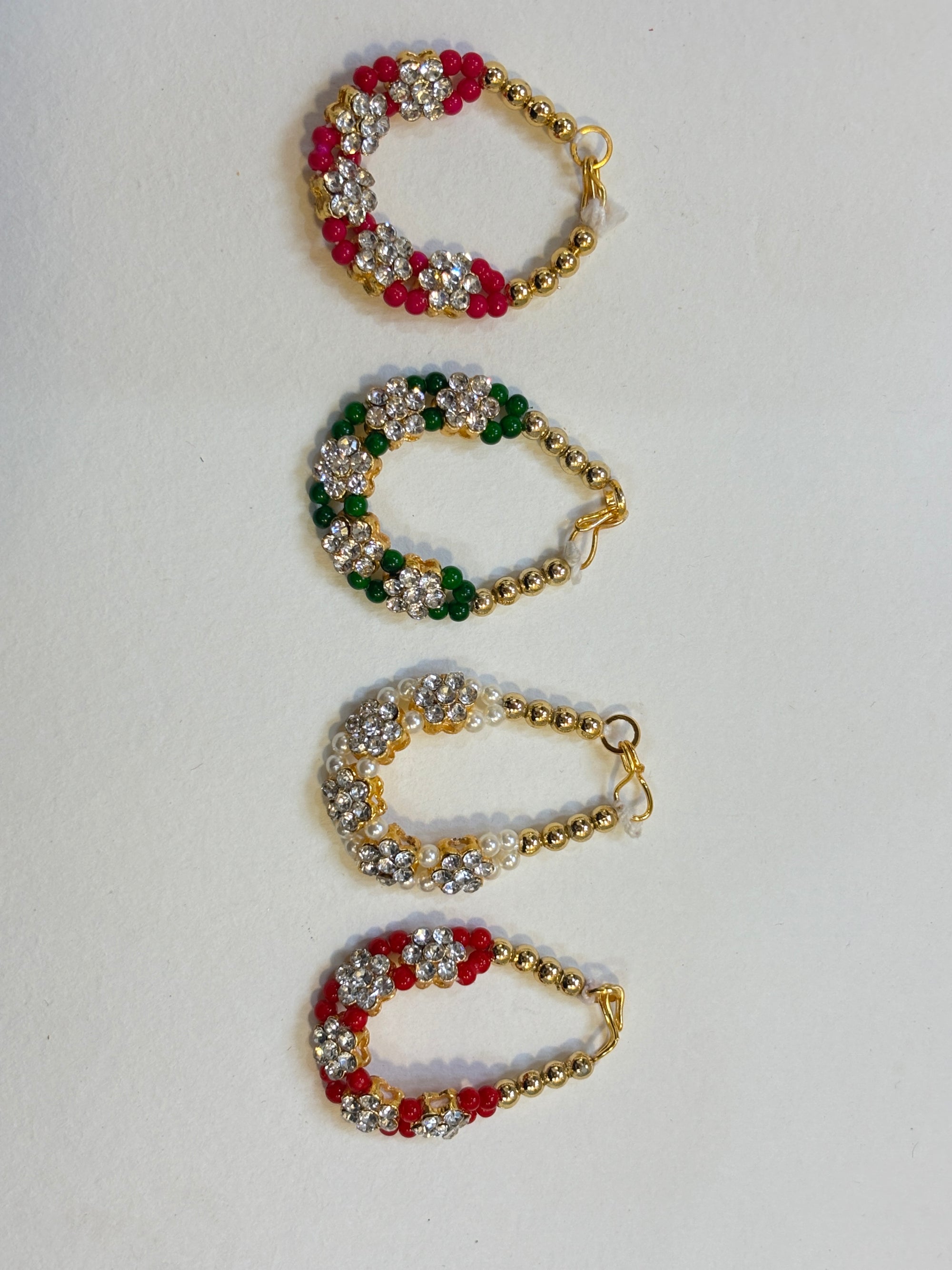 Kri-Radhey Floral ruby bliss diety mala
