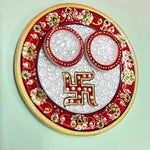 Kri-Radhey Marble Pooja Thali (Small)